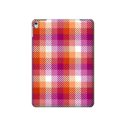 S3941 LGBT Lesbian Pride Flag Plaid Hard Case For iPad Air 2, iPad 9.7 (2017,2018), iPad 6, iPad 5