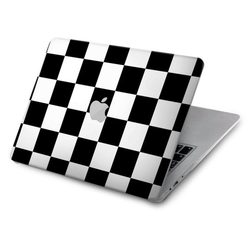 S1611 Black and White Check Chess Board Hard Case For MacBook Air 15″ (2023,2024) - A2941, A3114