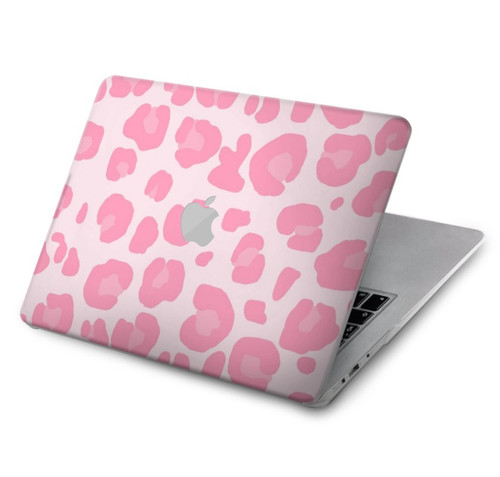 S2213 Pink Leopard Pattern Hard Case For MacBook Air 15″ (2023,2024) - A2941, A3114
