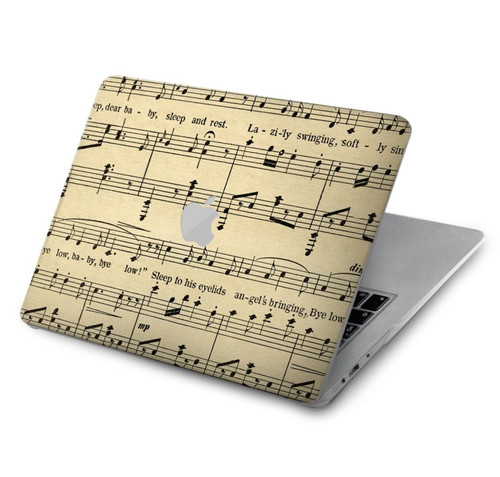 S2504 Vintage Music Sheet Hard Case For MacBook Air 15″ (2023,2024) - A2941, A3114