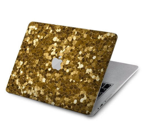 S3388 Gold Glitter Graphic Print Hard Case For MacBook Air 15″ (2023,2024) - A2941, A3114