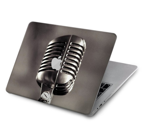 S3495 Vintage Microphone Hard Case For MacBook Air 15″ (2023,2024) - A2941, A3114