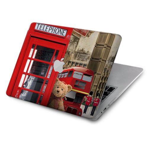 S3856 Vintage London British Hard Case For MacBook Air 15″ (2023,2024) - A2941, A3114