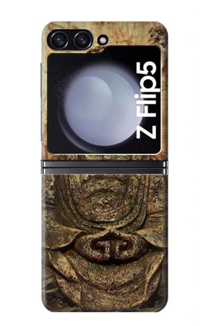 S0344 Buddha Rock Carving Case For Samsung Galaxy Z Flip 5