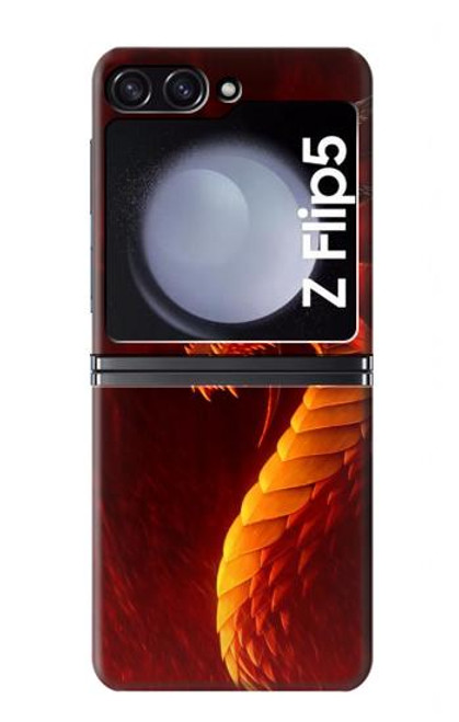 S0526 Red Dragon Case For Samsung Galaxy Z Flip 5