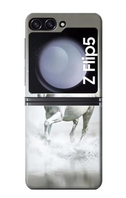 S0932 White Horse Case For Samsung Galaxy Z Flip 5