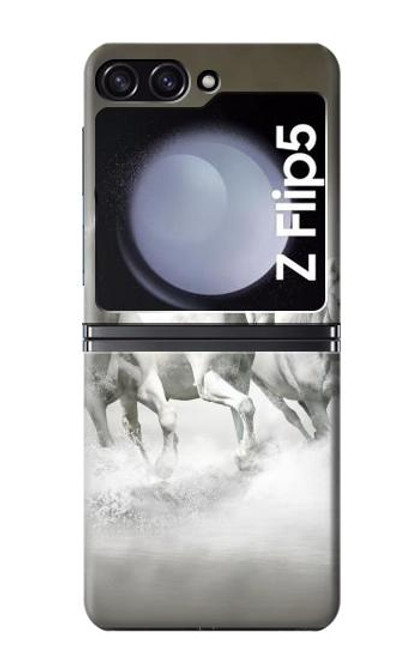 S0933 White Horses Case For Samsung Galaxy Z Flip 5