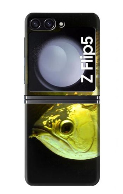 S1021 Gold Arowana Fish Case For Samsung Galaxy Z Flip 5