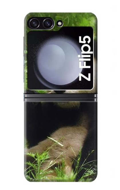 S1073 Panda Enjoy Eating Case For Samsung Galaxy Z Flip 5