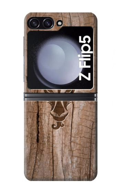 S2183 Goat Wood Graphic Printed Case For Samsung Galaxy Z Flip 5