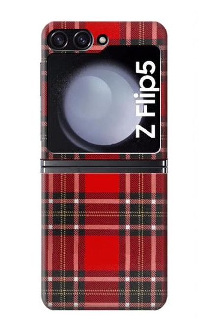 S2374 Tartan Red Pattern Case For Samsung Galaxy Z Flip 5