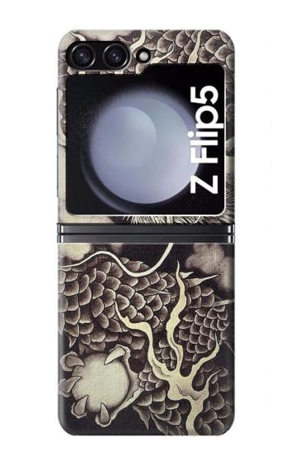 S2719 Japan Painting Dragon Case For Samsung Galaxy Z Flip 5