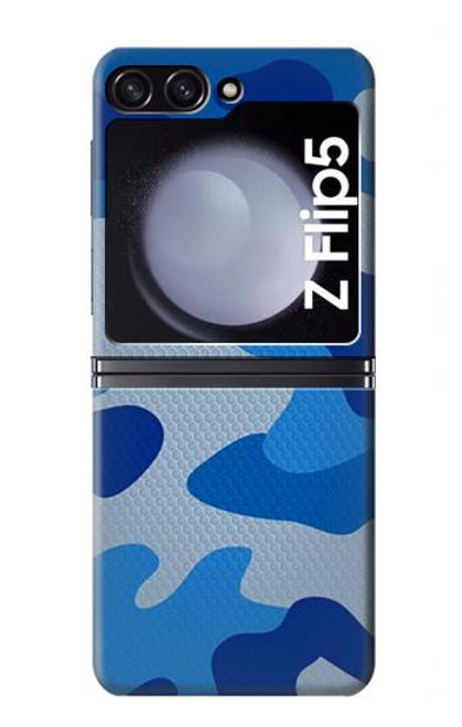 S2958 Army Blue Camo Camouflage Case For Samsung Galaxy Z Flip 5