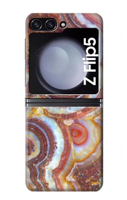 S3034 Colored Marble Texture Printed Case For Samsung Galaxy Z Flip 5