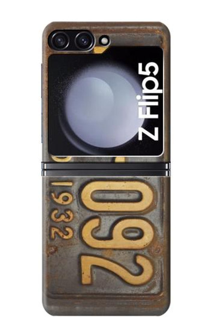 S3228 Vintage Car License Plate Case For Samsung Galaxy Z Flip 5