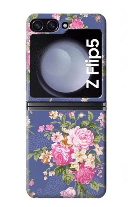 S3265 Vintage Flower Pattern Case For Samsung Galaxy Z Flip 5