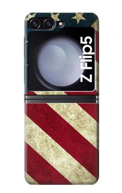 S3295 US National Flag Case For Samsung Galaxy Z Flip 5
