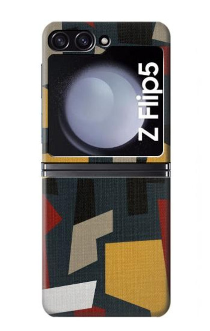 S3386 Abstract Fabric Texture Case For Samsung Galaxy Z Flip 5