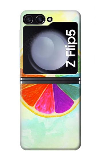 S3493 Colorful Lemon Case For Samsung Galaxy Z Flip 5