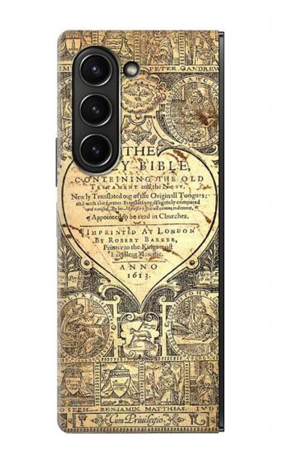 S0330 Bible Page Case For Samsung Galaxy Z Fold 5