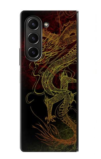 S0354 Chinese Dragon Case For Samsung Galaxy Z Fold 5