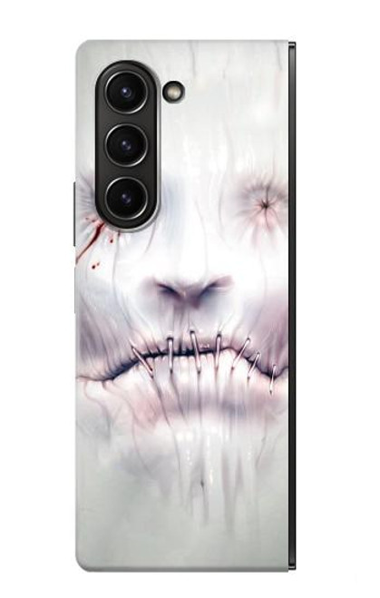 S0884 Horror Face Case For Samsung Galaxy Z Fold 5