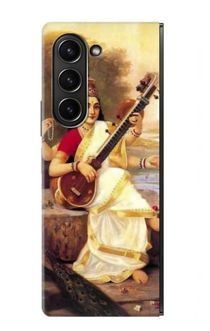 S1420 Saraswati Hindu Goddess Case For Samsung Galaxy Z Fold 5