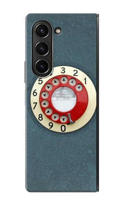 S1968 Rotary Dial Telephone Case For Samsung Galaxy Z Fold 5