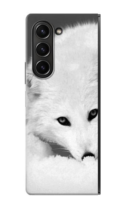 S2569 White Arctic Fox Case For Samsung Galaxy Z Fold 5