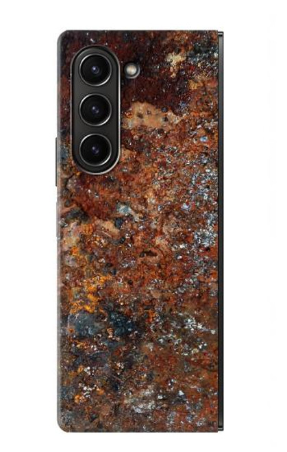 S2714 Rust Steel Texture Graphic Printed Case For Samsung Galaxy Z Fold 5