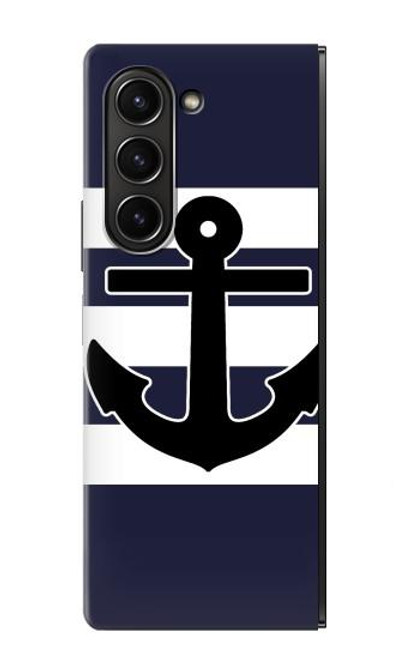 S2758 Anchor Navy Case For Samsung Galaxy Z Fold 5