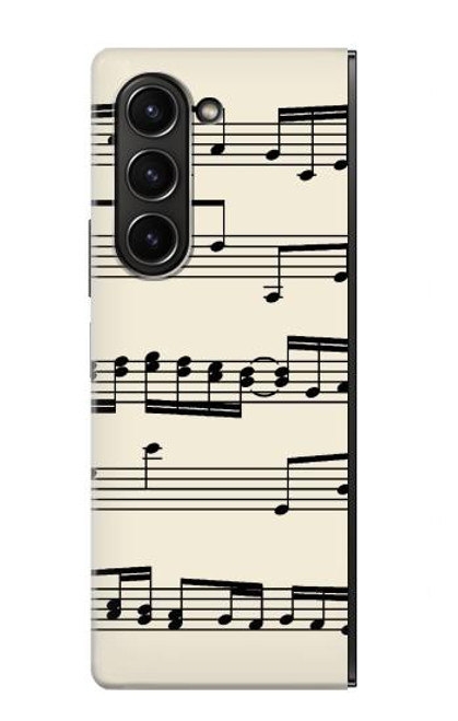 S3082 Music Sheet Case For Samsung Galaxy Z Fold 5