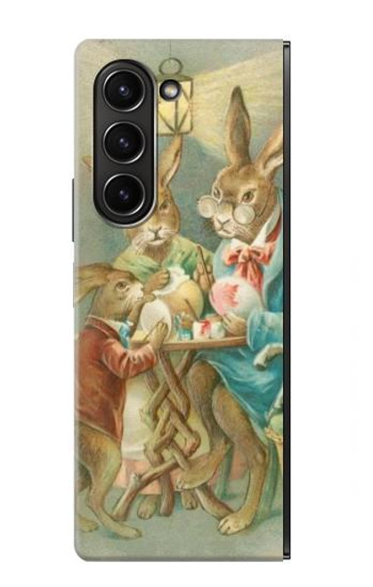 S3164 Easter Rabbit Family Case For Samsung Galaxy Z Fold 5