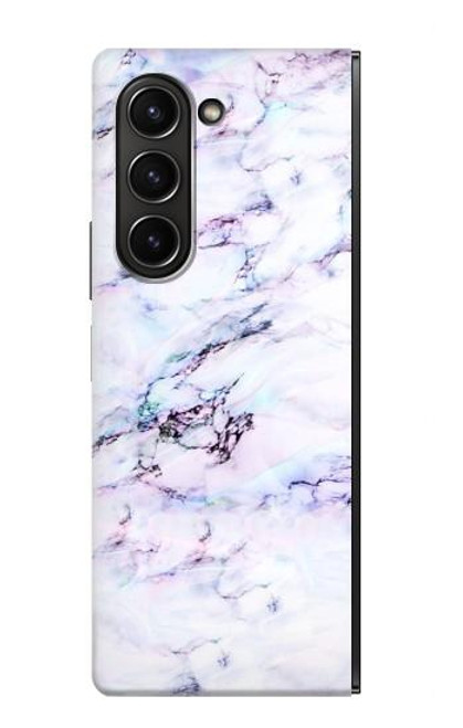 S3215 Seamless Pink Marble Case For Samsung Galaxy Z Fold 5