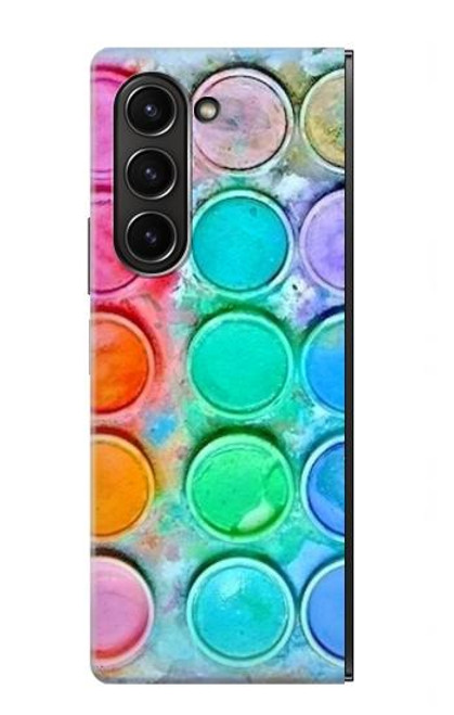 S3235 Watercolor Mixing Case For Samsung Galaxy Z Fold 5