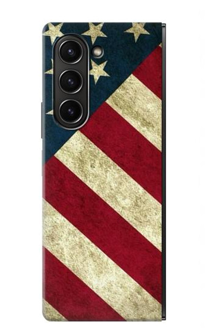 S3295 US National Flag Case For Samsung Galaxy Z Fold 5