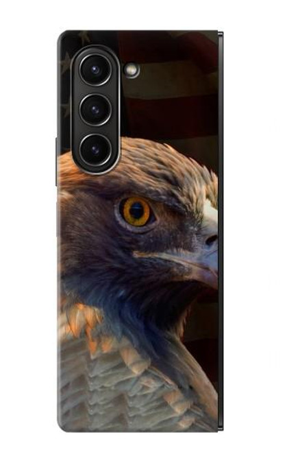 S3376 Eagle American Flag Case For Samsung Galaxy Z Fold 5