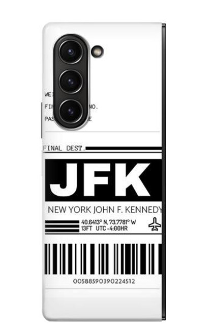 S3664 Airline Travel Luggage Label Case For Samsung Galaxy Z Fold 5
