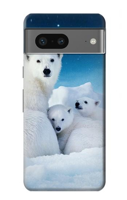S0285 Polar Bear Family Arctic Case For Google Pixel 7a