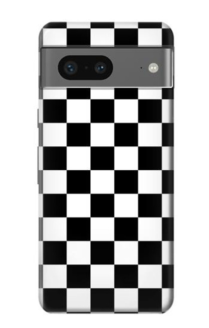 S1611 Black and White Check Chess Board Case For Google Pixel 7a