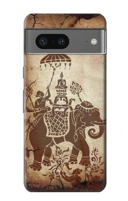 S2102 Thai Art Buddha on Elephant Case For Google Pixel 7a