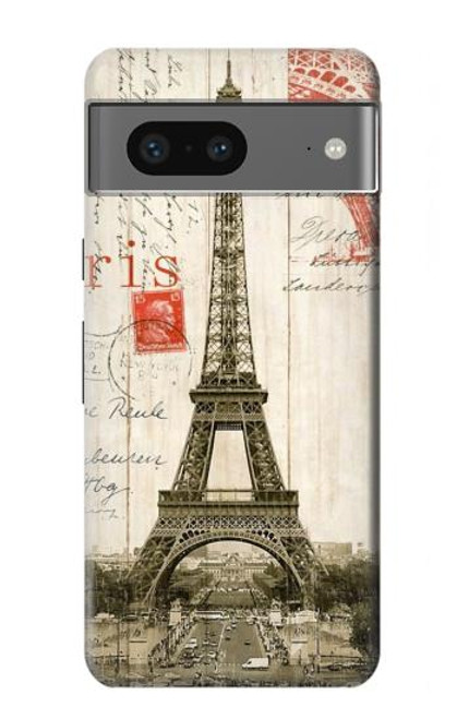 S2108 Eiffel Tower Paris Postcard Case For Google Pixel 7a