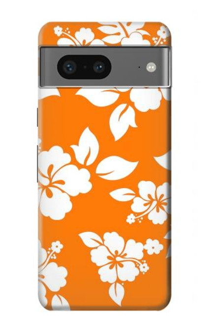 S2245 Hawaiian Hibiscus Orange Pattern Case For Google Pixel 7a
