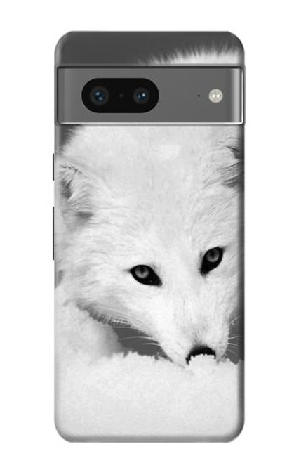 S2569 White Arctic Fox Case For Google Pixel 7a