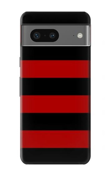 S2638 Black and Red Striped Case For Google Pixel 7a
