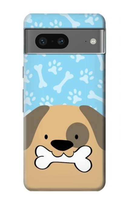 S2669 Cute Dog Paws Bones Cartoon Case For Google Pixel 7a