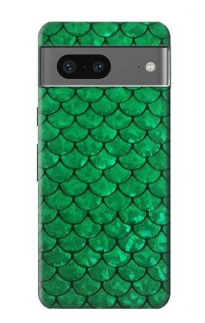 S2704 Green Fish Scale Pattern Graphic Case For Google Pixel 7a