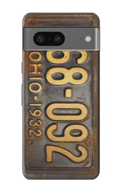 S3228 Vintage Car License Plate Case For Google Pixel 7a