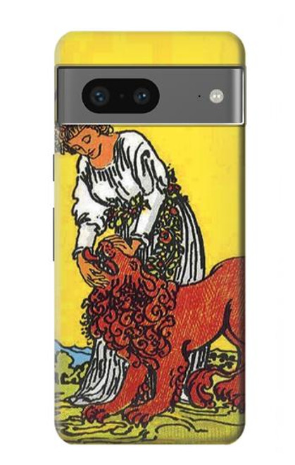 S3458 Strength Tarot Card Case For Google Pixel 7a