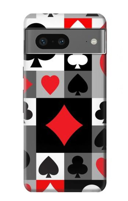 S3463 Poker Card Suit Case For Google Pixel 7a